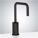 Fontana Touchless Commercial U-Shaped Matte Black Finish Automatic Sensor Faucet