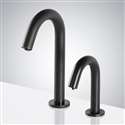 Fontana Marsala Touchless Commercial Motion Sensor Faucet and Automatic Deck Mount Soap Dispenser