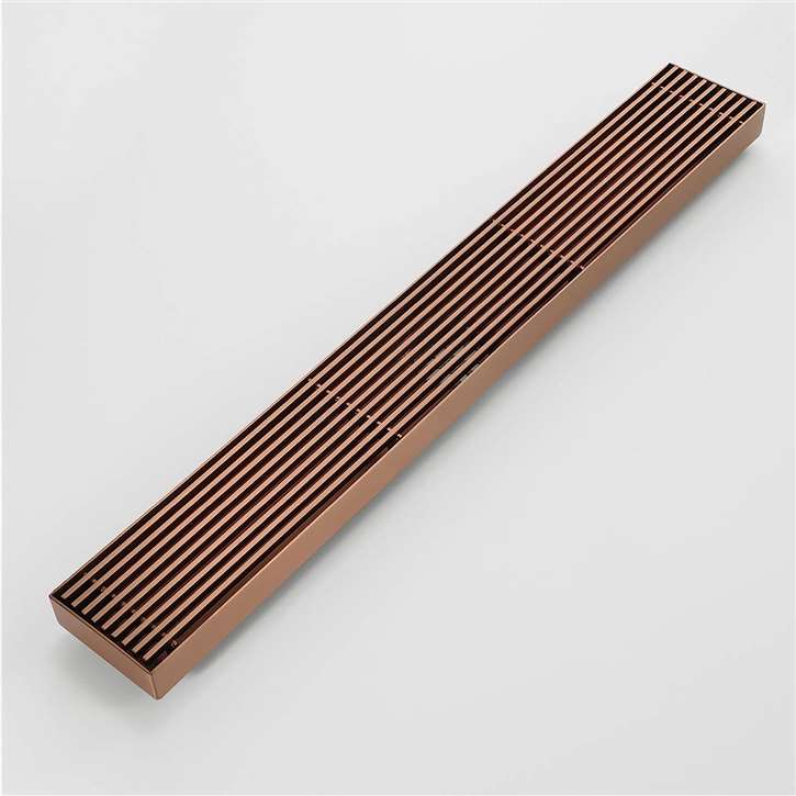 Fontana Rose Gold Flange Body Bathroom Liner Shower Drain