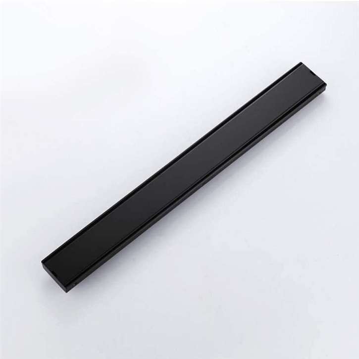 Fontana 23 Inch Rectangle Matte Black Commercial Floor Mounted Shower Drain