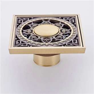 Fontana Public Restroom Stylish Commercial Antique Brass Bathroom Shower Drain