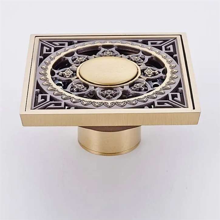 Fontana Public Restroom Stylish Commercial Antique Brass Bathroom Shower Drain