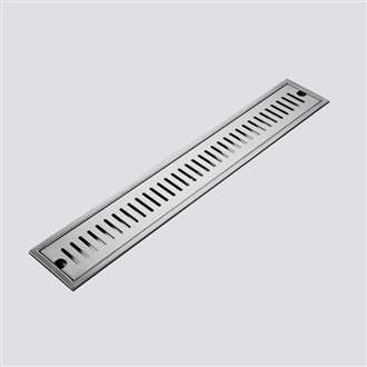 Fontana Chrome Finish Stainless Steel Long Linear Shower Drain System