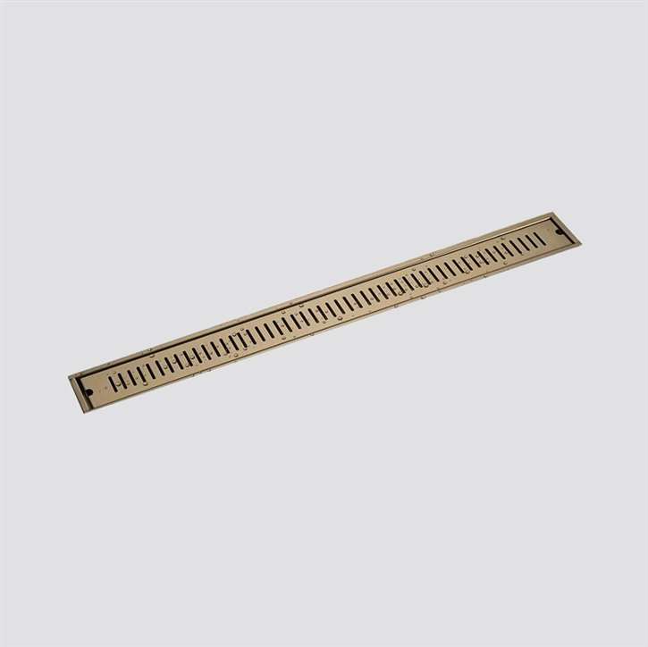 Fontana Gold Finish Floor Mounted Commercial Bathroom Shower Drain