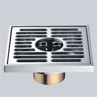 Fontana Stainless Steel Round Shape Commercial Brushed Nickel Finish Bathroom Floor Drain