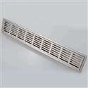 Fontana Stainless Steel Horizontal Bathroom Shower Linear Drain In Brushed Nickel