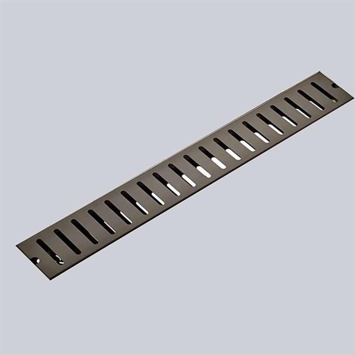 Fontana Stylish Premium Quality Oil Rubbed Bronze Floor Mounted Bathroom Linear Drain System