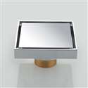 Fontana Brushed Nickel Square Floor Mounted Bathroom Drain