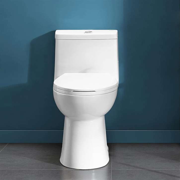 Fontana Novara White Finish Modern BathroomToilet