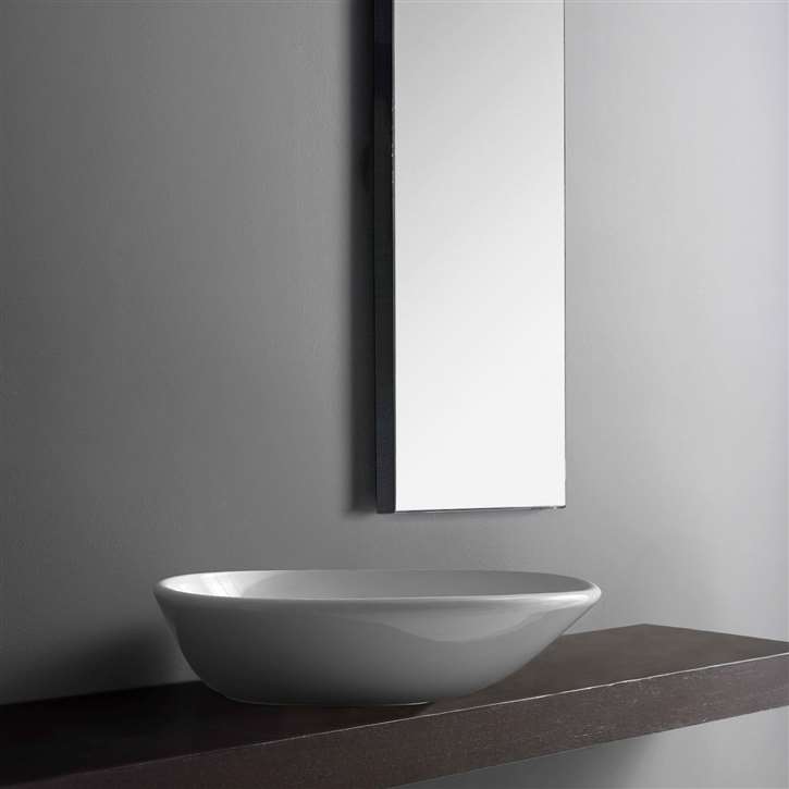 Fontana Chrome Finish Round Shape Bathroom Vessel Sink