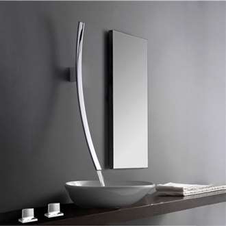 Fontana Chrome Finish 70 CM Spout Waterfall Bathroom Mixer Tap