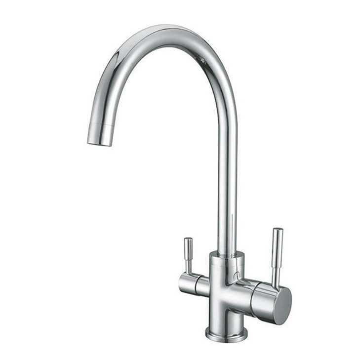 Moselle Chrome Deck Mounted Single Handle Kitchen Faucet