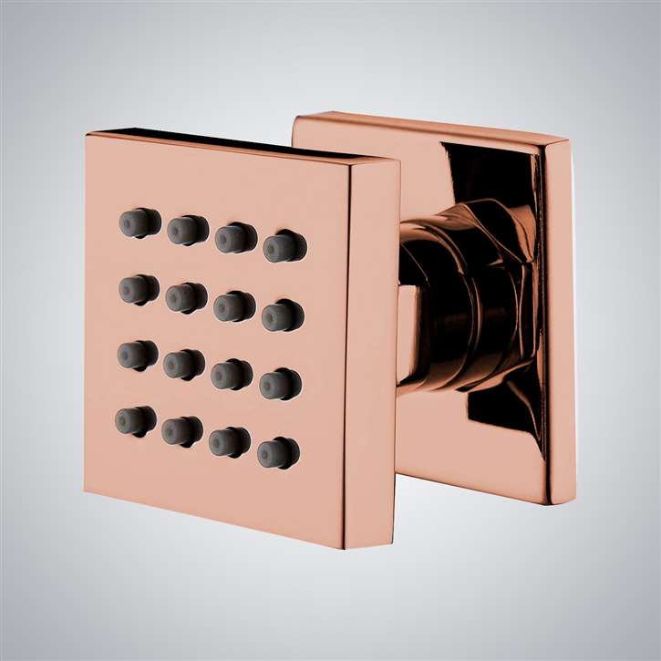 Fontana Emilia Rose Gold Wall Mount Massage Body Spray