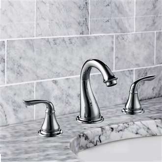 Surrey Dual Handle Chrome Bathroom Sink Faucet