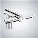 Fontana Luxurious Chrome Touchless Faucet With Soap Dispenser and Hand Dryer