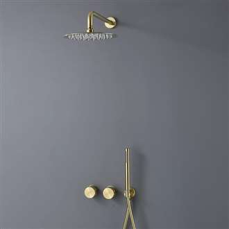 Fontana Turin Brushed Gold Finish Shower System