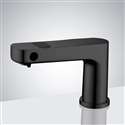 Fontana Vercelli Matte Black Contemporary Automatic Faucet and Soap Dispenser