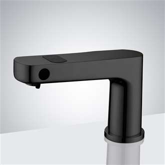 Fontana Vercelli Matte Black Automatic Faucet and Soap Dispenser