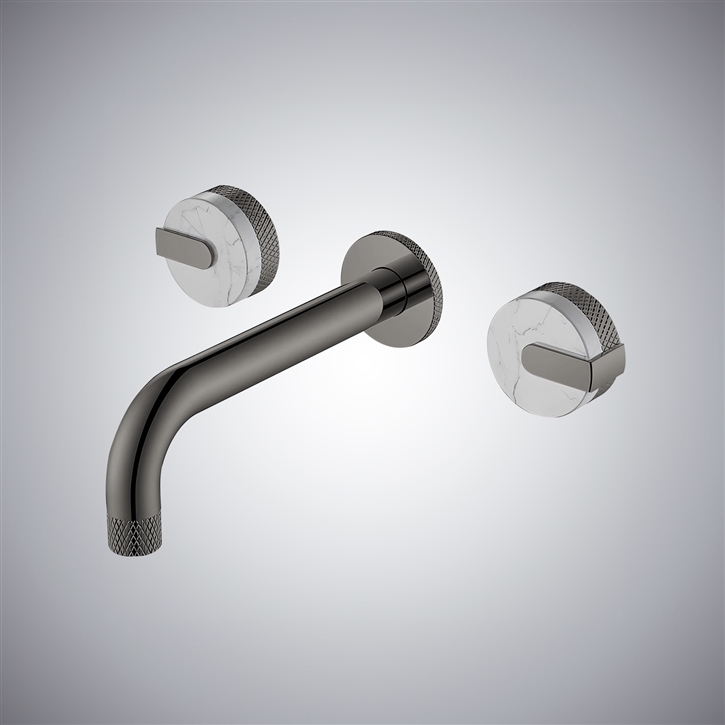 Fontana Desio Gun Metal Gray Wall Mounted Faucet