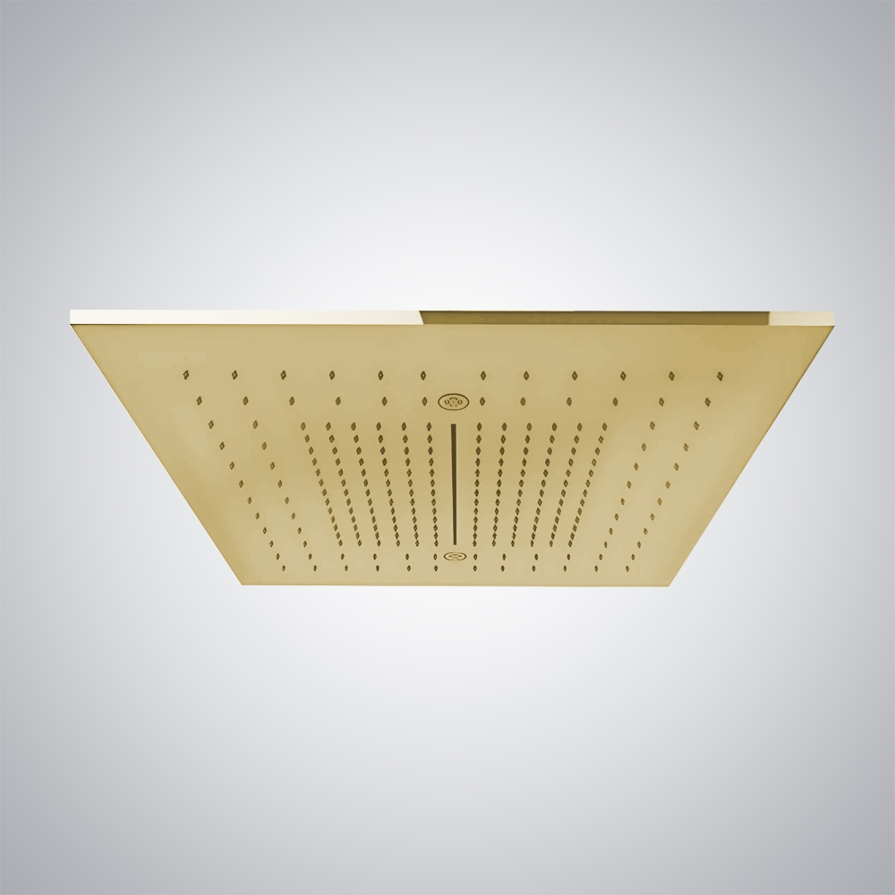 Fontana Essonne Brushed Gold 350x350 mm Rainfall Shower Head