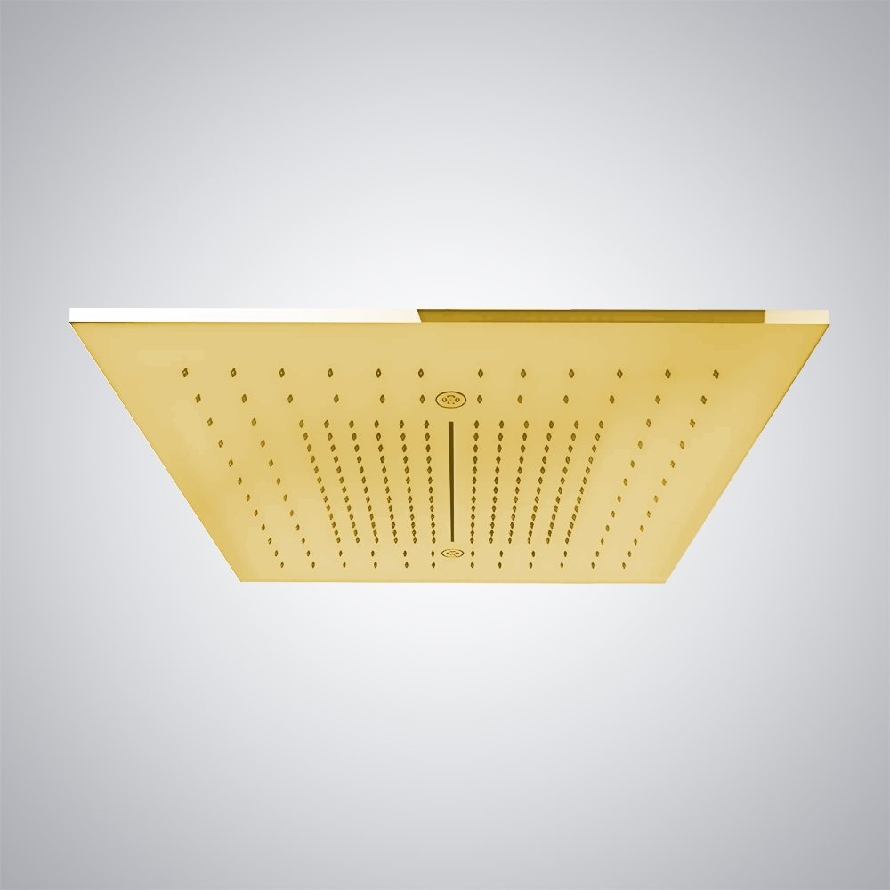 Fontana Tarn Gold 350x350 mm Ceiling Mounted Shower Head