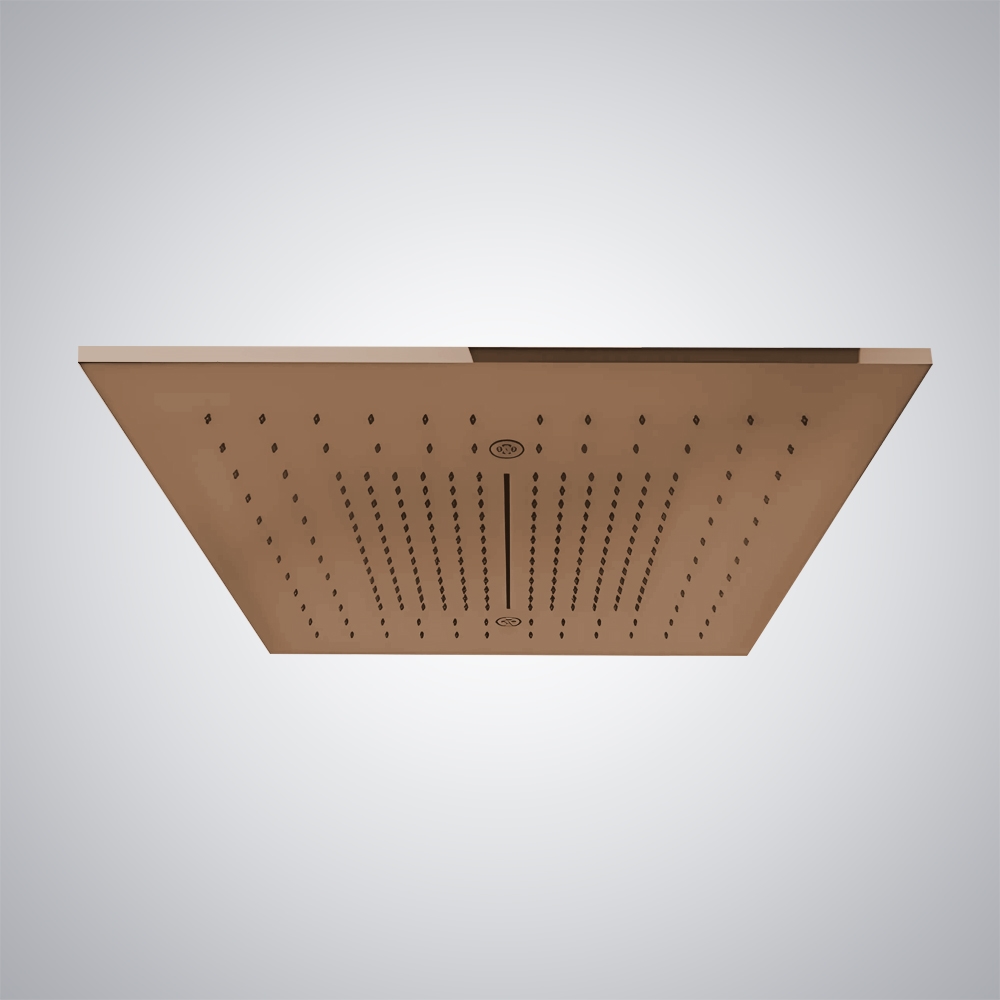 Fontana Rodez Warm Bronze Brushed 350x350 mm Rainfall Shower Head