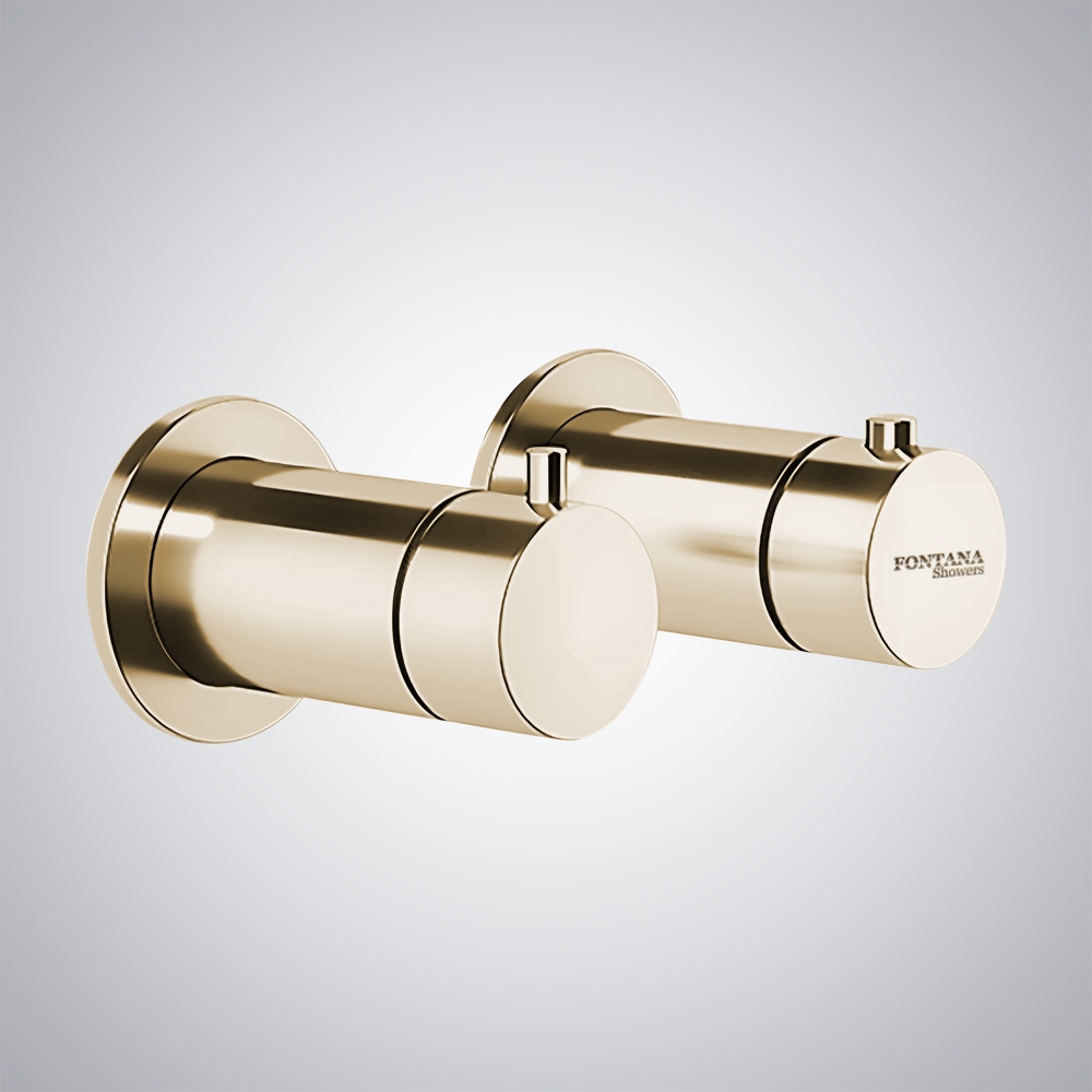 Fontana Dinard Champagne Finish  Shower Mixer