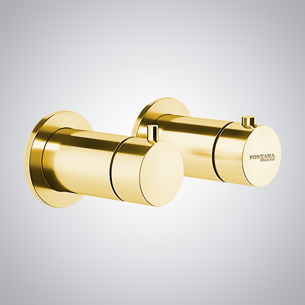 Fontana Talence Gold Wall Mounted Shower Mixer