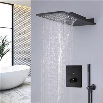 Beautiful new matte popular black shower setup