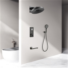 Fontana Douai Gun Metal Gray  Thermostatic Shower Set