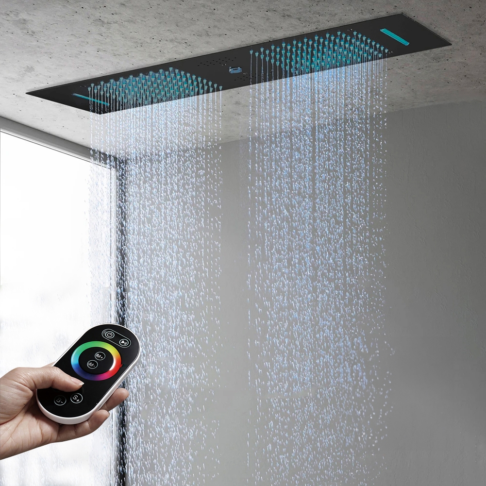 Fontana Tranquil Flow Matte Black Smart Musical Shower Head