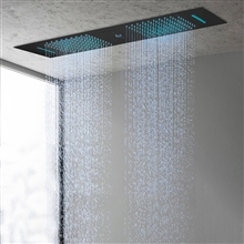 Fontana Hydro SilkMatte Black Phone Control Ceiling Mounted Shower Head