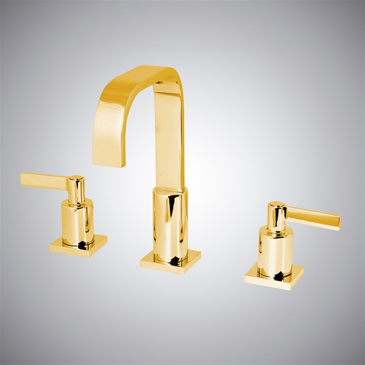 Fontana Gold In Kelowna Deck-Mount Bathroom Sink Faucet