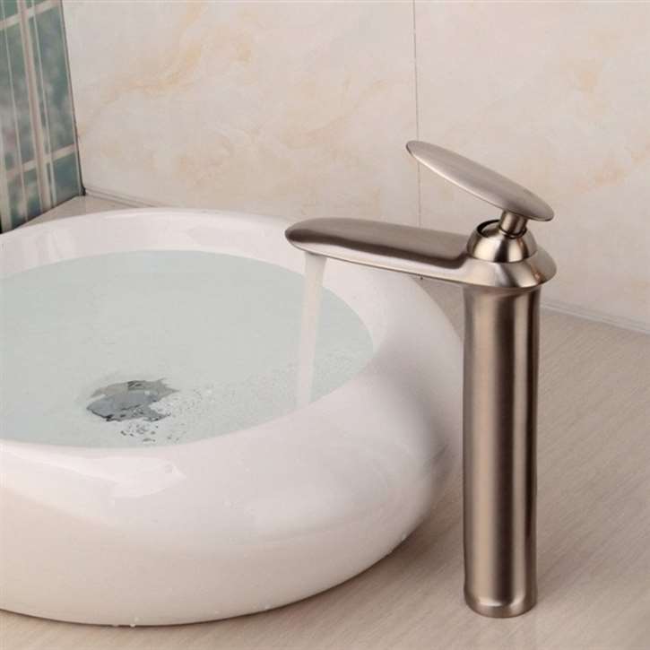 Rhone Brushed Nickel Bathroom Sink Faucet