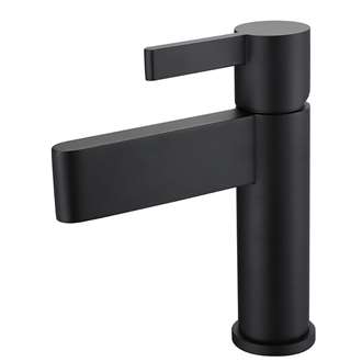 Ajaccio Single Handle Matte Black Deck Mounted Bathroom Faucet