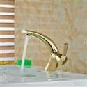 Marseille Mixer Single Handle Vanity Sink Faucet Golden Brass