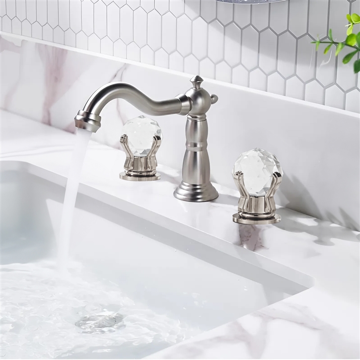 Fontana Slate Serenity Brushed Nickel Bathroom Faucet