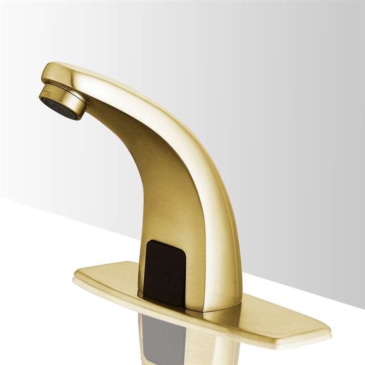 Fontana Melo Automatic Commercial Sensor Brushed Gold Commercial Faucet