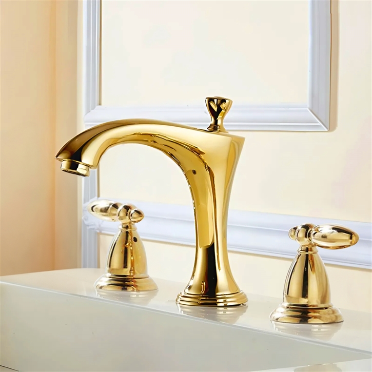 Fontana Golden Ripple Bathroom Faucet