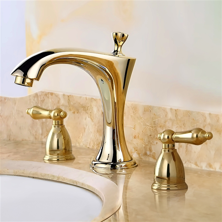 Fontana Gold Spark Bathroom Sink Faucet