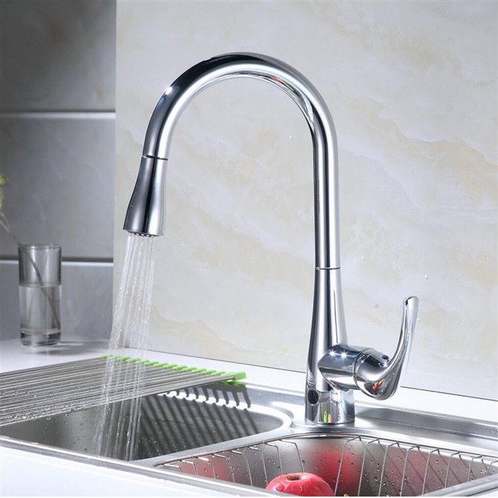 Fontana Tuscany Cathleena Pull Down Kitchen Faucet With Touchless Sensors