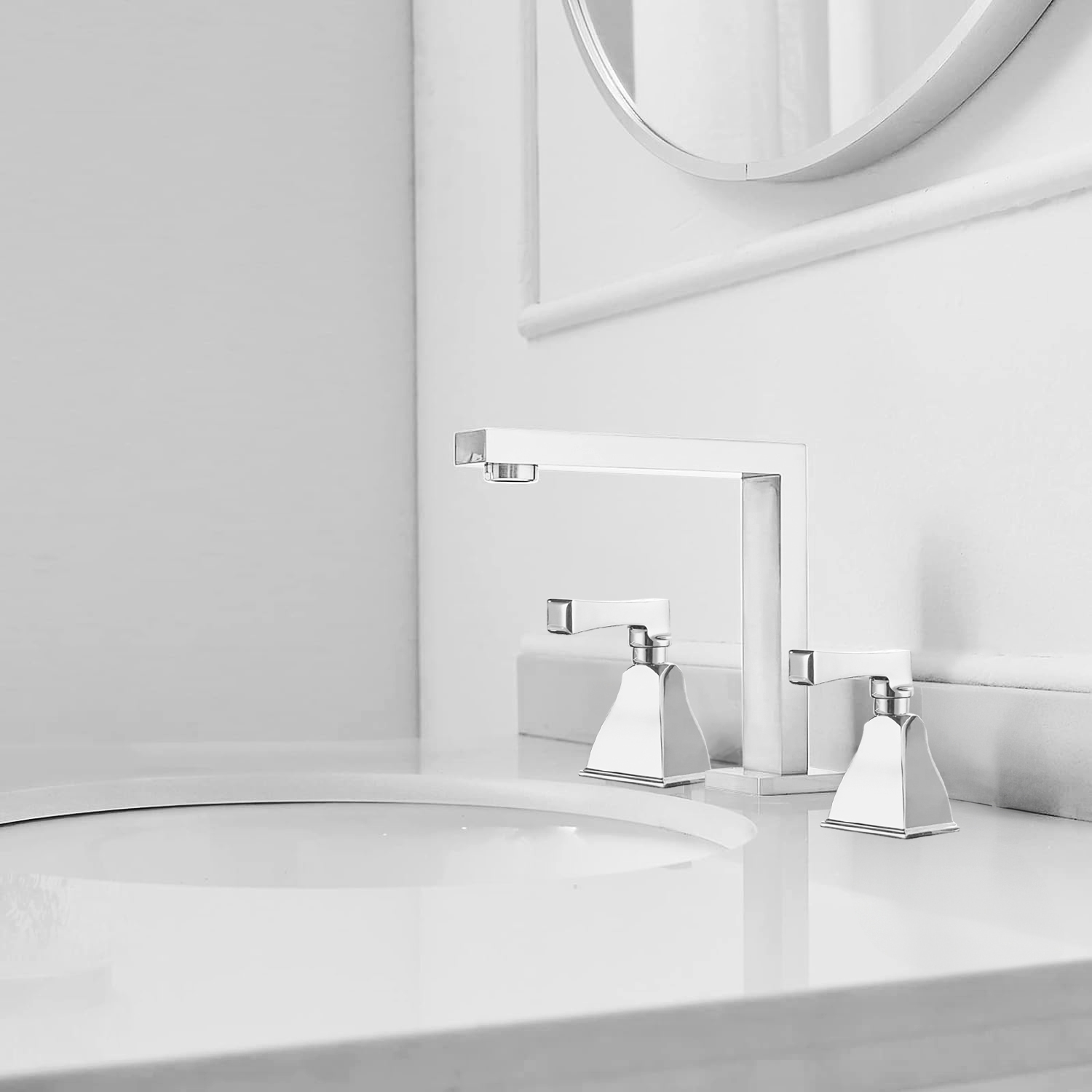 Fontana Matte White Illumina Faucet