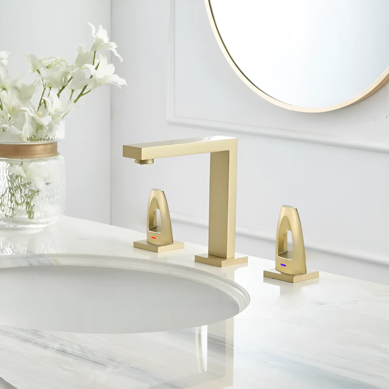 Fontana Pfastatt Brushed Gold 3pcs Sink Faucet