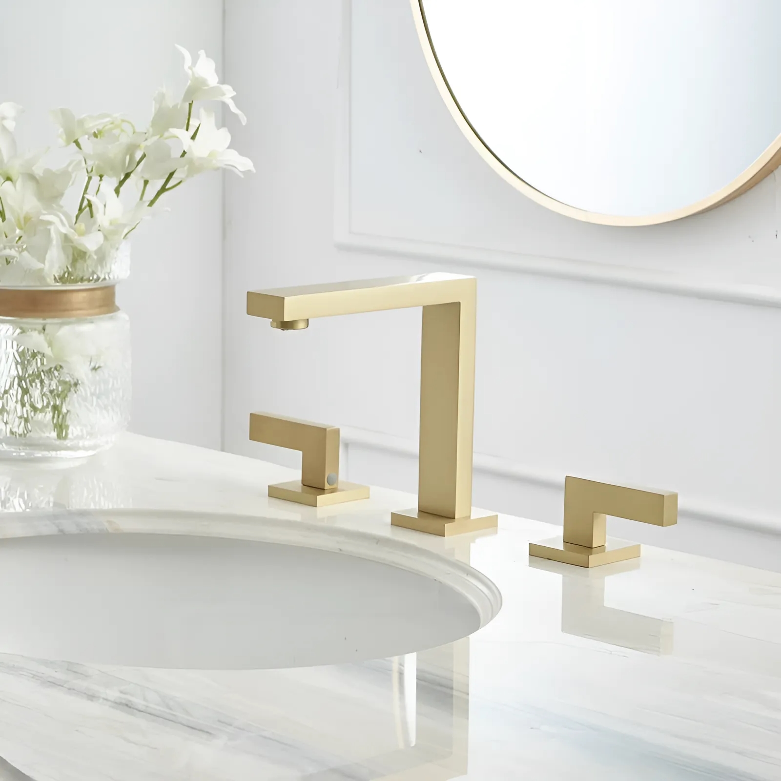 Fontana Anzin Brushed Gold Bathroom Sink Faucet