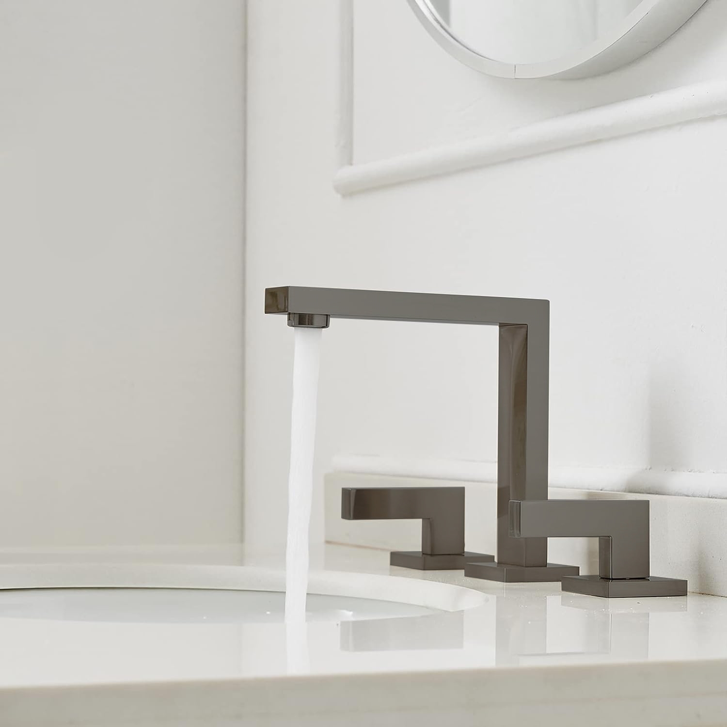 Fontana Anzin Gun Metal Gray Bathroom Faucet