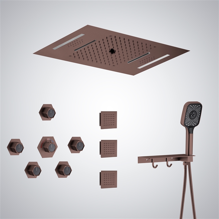 Fontana Igny  Oil Rubbed Bronze Musical LED Shower Set