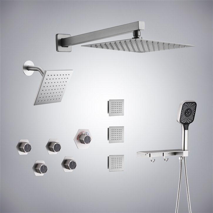 Fontana Tyrone Chrome 12 Inch Shower Set