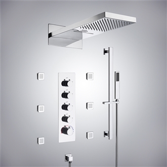 Fontana Elancourt Chrome LED Musical Shower Set