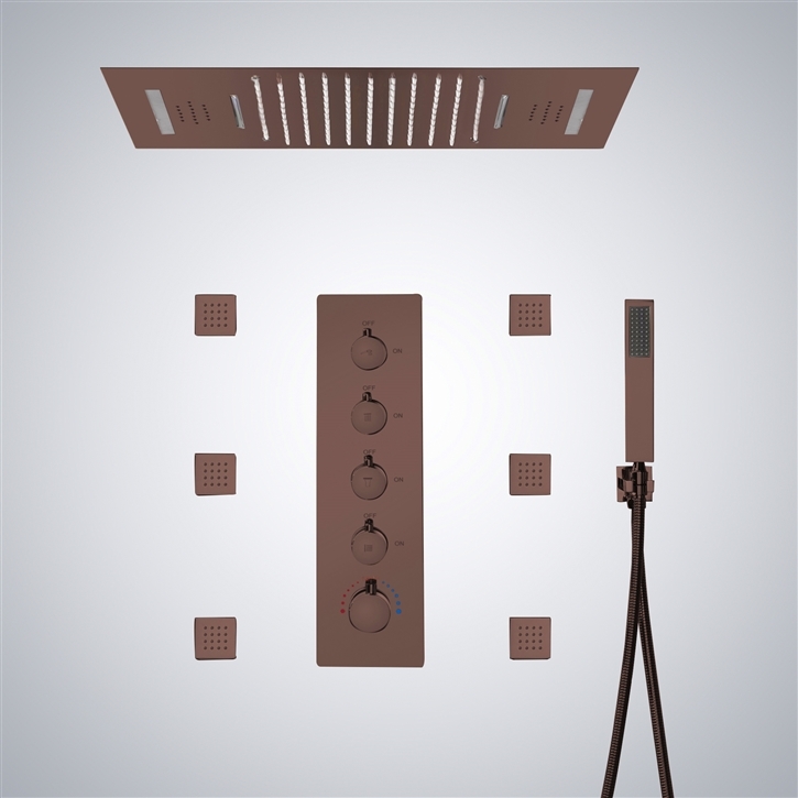 Fontana Binasco Oil Rubbed Bronze LED Shower System