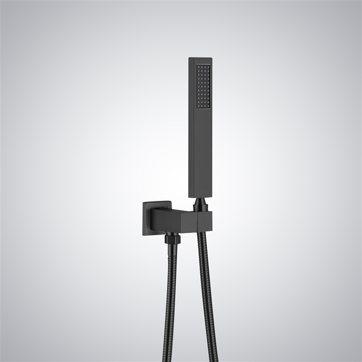 Fontana Pioltello Modern Matte Black Handheld Shower